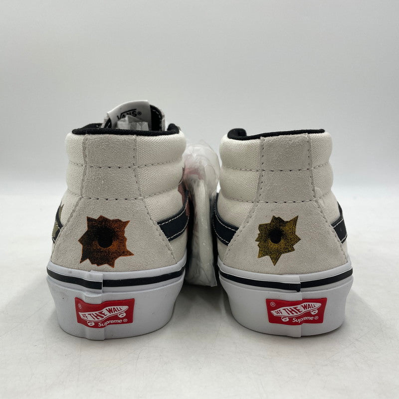 【中古品】【メンズ】 VANS バンズ × SUPREME シュプリーム × NATE LOMAN ネイト・ロウマン 別注コラボ SKATE GROSSO MID スケート グラッソ ミッド スニーカー 靴 162-260905-yo-11-teih サイズ：24cm カラー：ホワイト 万代Net店