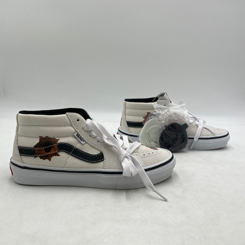 【中古品】【メンズ】 VANS バンズ × SUPREME シュプリーム × NATE LOMAN ネイト・ロウマン 別注コラボ SKATE GROSSO MID スケート グラッソ ミッド スニーカー 靴 162-260905-yo-11-teih サイズ：24cm カラー：ホワイト 万代Net店