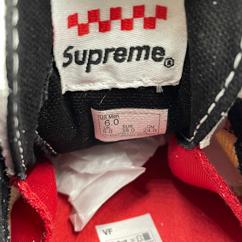 【中古品】【メンズ】 VANS バンズ × SUPREME シュプリーム × NATE LOMAN ネイト・ロウマン 別注コラボ SKATE GROSSO MID スケート グラッソ ミッド スニーカー 靴 162-260905-yo-11-teih サイズ：24cm カラー：ホワイト 万代Net店