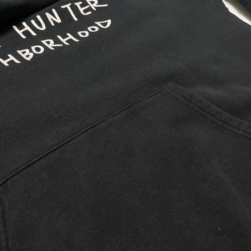 【中古品】【メンズ】 NEIGHBORHOOD ネイバーフッド × BOUNTY HUNTER バウンティーハンター 別注 コラボ 22AW PULLOVER PARKA 222UWBHN-CSM01S プルオーバー パーカー 長袖 トップス フーディー 142-260713-yo-06-tei サイズ：M カラー：ブラック 万代Net店