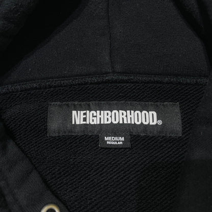 【中古品】【メンズ】 NEIGHBORHOOD ネイバーフッド × BOUNTY HUNTER バウンティーハンター 別注 コラボ 22AW PULLOVER PARKA 222UWBHN-CSM01S プルオーバー パーカー 長袖 トップス フーディー 142-260713-yo-06-tei サイズ：M カラー：ブラック 万代Net店