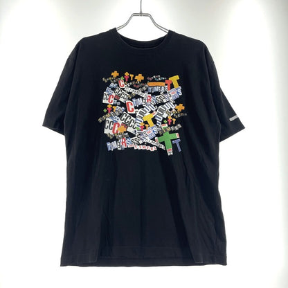 【中古品】【メンズ】 NEIGHBORHOOD ネイバーフッド × THE TIMERS . ザ・タイマーズ 別注 コラボ TEE SS Tシャツ ショートスリーブ 半袖 トップス 142-260713-yo-07-tei サイズ：M カラー：ブラック 万代Net店