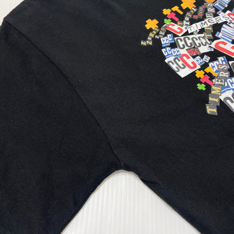 【中古品】【メンズ】 NEIGHBORHOOD ネイバーフッド × THE TIMERS . ザ・タイマーズ 別注 コラボ TEE SS Tシャツ ショートスリーブ 半袖 トップス 142-260713-yo-07-tei サイズ：M カラー：ブラック 万代Net店
