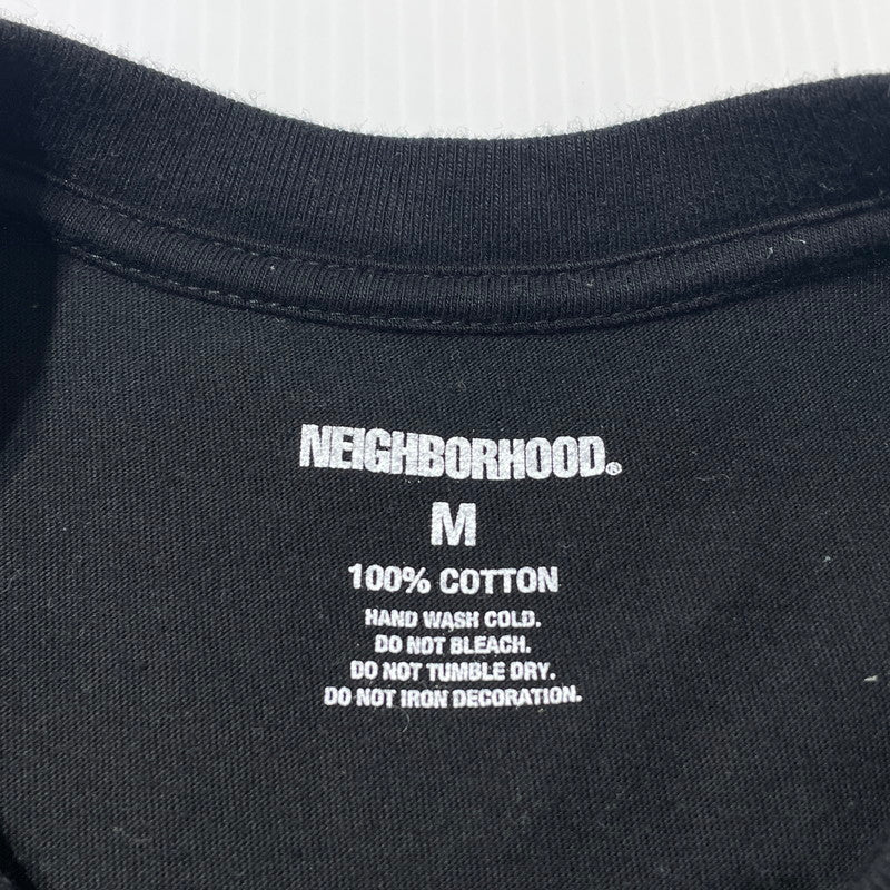 【中古品】【メンズ】 NEIGHBORHOOD ネイバーフッド × THE TIMERS . ザ・タイマーズ 別注 コラボ TEE SS Tシャツ ショートスリーブ 半袖 トップス 142-260713-yo-07-tei サイズ：M カラー：ブラック 万代Net店