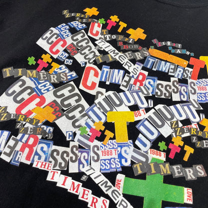 【中古品】【メンズ】 NEIGHBORHOOD ネイバーフッド × THE TIMERS . ザ・タイマーズ 別注 コラボ TEE SS Tシャツ ショートスリーブ 半袖 トップス 142-260713-yo-07-tei サイズ：M カラー：ブラック 万代Net店