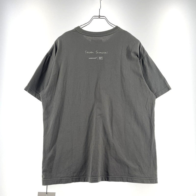 【中古品】【メンズ】 UNDERCOVER アンダーカバー × WTAPS ダブルタップス 別注 コラボ 25SS INDIVIDUALITY SS COTTON TEE 251ZUUCD-CSM06S インディビジュアリティー コットン Tシャツ 半袖 七人の侍 140-260713-yo-09-tei サイズ：2 カラー：グレー 万代Net店