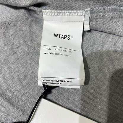 【中古品】【メンズ】 WTAPS ダブルタップス 23SS LEAGUE LS COTTON BASEBALL SHIRT 231TQDT-SHM07 リーグ ロングスリーブ コットン ベースボールシャツ 長袖 トップス 142-260713-yo-10-tei サイズ：01 カラー：グレー 万代Net店