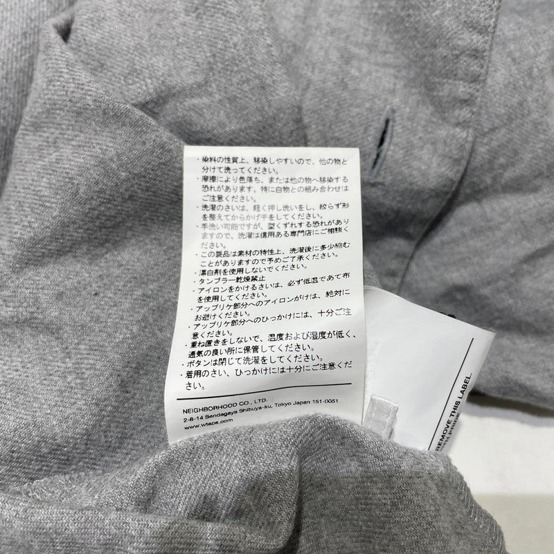 【中古品】【メンズ】 WTAPS ダブルタップス 23SS LEAGUE LS COTTON BASEBALL SHIRT 231TQDT-SHM07 リーグ ロングスリーブ コットン ベースボールシャツ 長袖 トップス 142-260713-yo-10-tei サイズ：01 カラー：グレー 万代Net店