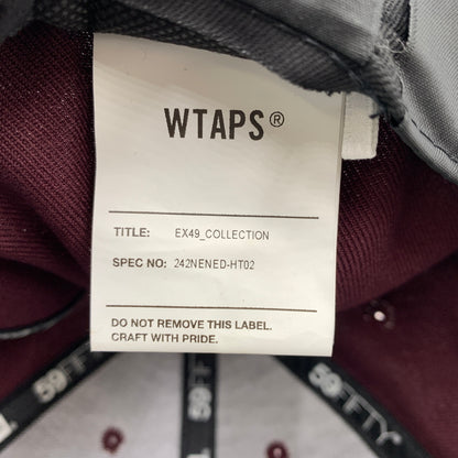 【中古品】【メンズ】 WTAPS ダブルタップス × NEW ERA ニューエラ 別注コラボ 59FIFTY LOW PROFILE CAP POLY TWILL 242NENED-HT02 ロー プロファイル キャップ 帽子 185-260730-yo-13-tei サイズ：７ 3/8 カラー：マルーン 万代Net店