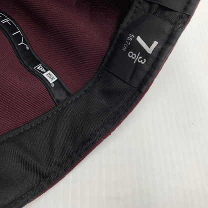 【中古品】【メンズ】 WTAPS ダブルタップス × NEW ERA ニューエラ 別注コラボ 59FIFTY LOW PROFILE CAP POLY TWILL 242NENED-HT02 ロー プロファイル キャップ 帽子 185-260730-yo-13-tei サイズ：７ 3/8 カラー：マルーン 万代Net店