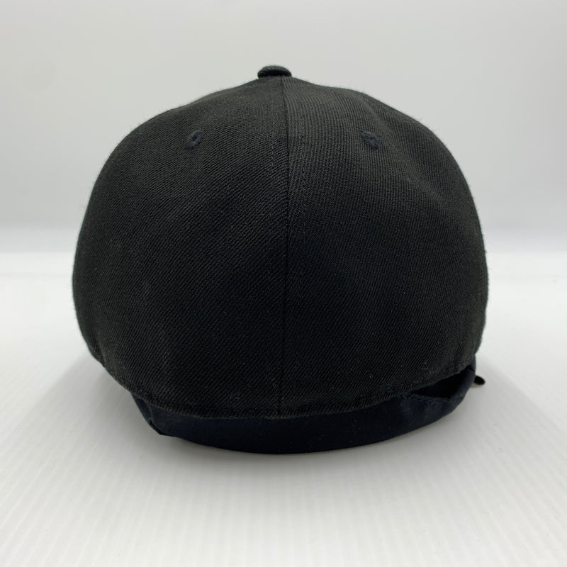【中古品】【メンズ】 WTAPS ダブルタップス × NEW ERA ニューエラ 別注コラボ 59FIFTY LOW PROFILE CAP POLY. TWILL. NEWERA. LEAGUE ロー プロファイル キャップ 帽子 185-260730-yo-12-tei サイズ：７ 3/8 カラー：ブラック 万代Net店