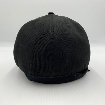 【中古品】【メンズ】 WTAPS ダブルタップス × NEW ERA ニューエラ 別注コラボ 59FIFTY LOW PROFILE CAP POLY. TWILL. NEWERA. LEAGUE ロー プロファイル キャップ 帽子 185-260730-yo-12-tei サイズ：７ 3/8 カラー：ブラック 万代Net店