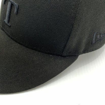 【中古品】【メンズ】 WTAPS ダブルタップス × NEW ERA ニューエラ 別注コラボ 59FIFTY LOW PROFILE CAP POLY. TWILL. NEWERA. LEAGUE ロー プロファイル キャップ 帽子 185-260730-yo-12-tei サイズ：７ 3/8 カラー：ブラック 万代Net店