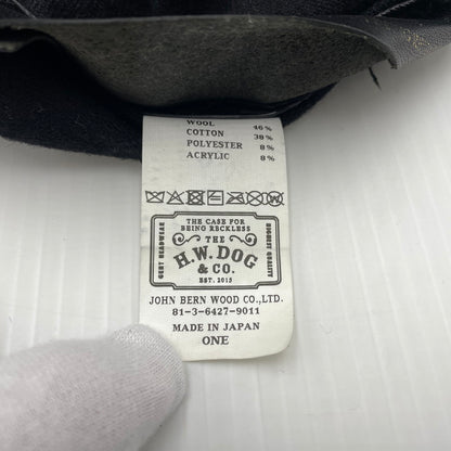 【中古品】【メンズ】 THE H.W.DOG&CO エイチダブリュードッグアンドコー D-BASEBALL CAP D-00001 ベースボールキャップ 帽子 Dワッペン ファーストモデル 185-260809-ko-01-tei カラー：ブラック 万代Net店