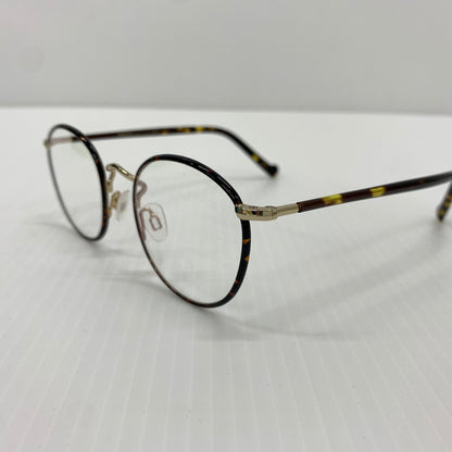 【中古品】【メンズ】 MOSCOT モスコット ZEV EYEGLASSES メガネ アイウェア サングラス ラウンド 203-260714-ko-08-tei サイズ：46□21-145 カラー：Tortoise/gold 万代Net店