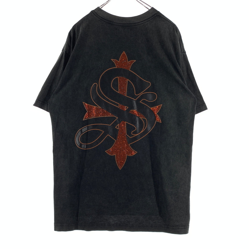 【中古品】【メンズ】 SUPLIER サプライヤー CROSS S/S TEE クロス ショートスリーブ Tシャツ 半袖 トップス ラインストーン 142-260720-ko-34-tei サイズ：M カラー：グレー 万代Net店