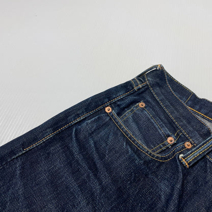 【中古品】【メンズ】 FULLCOUNT フルカウント 0105XX WIDE DENIM HEAVY OZ ワイド デニム ヘビーオンス ボトムス デニムパンツ 156-260713-yo-03-tei サイズ：W29L32 カラー：インディゴ 万代Net店