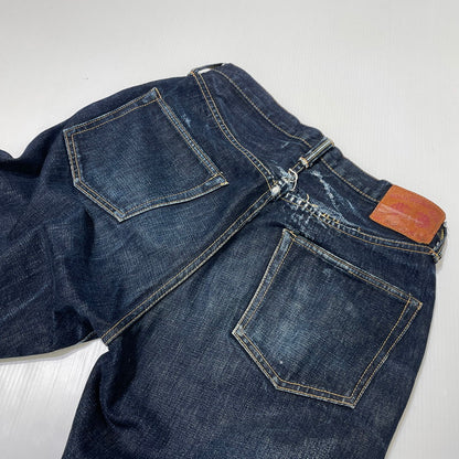 【中古品】【メンズ】 FULLCOUNT フルカウント 0105XX WIDE DENIM HEAVY OZ ワイド デニム ヘビーオンス ボトムス デニムパンツ 156-260713-yo-03-tei サイズ：W29L32 カラー：インディゴ 万代Net店