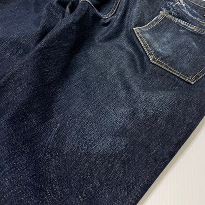 【中古品】【メンズ】 FULLCOUNT フルカウント 0105XX WIDE DENIM HEAVY OZ ワイド デニム ヘビーオンス ボトムス デニムパンツ 156-260713-yo-03-tei サイズ：W29L32 カラー：インディゴ 万代Net店