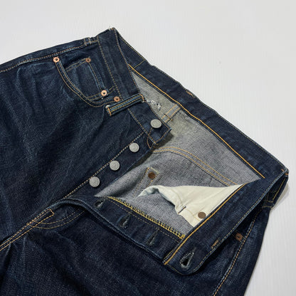 【中古品】【メンズ】 FULLCOUNT フルカウント 0105XX WIDE DENIM HEAVY OZ ワイド デニム ヘビーオンス ボトムス デニムパンツ 156-260713-yo-03-tei サイズ：W29L32 カラー：インディゴ 万代Net店