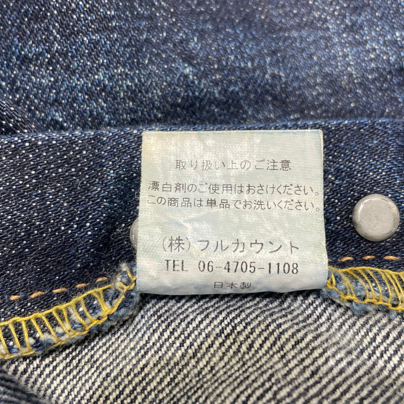 【中古品】【メンズ】 FULLCOUNT フルカウント 0105XX WIDE DENIM HEAVY OZ ワイド デニム ヘビーオンス ボトムス デニムパンツ 156-260713-yo-03-tei サイズ：W29L32 カラー：インディゴ 万代Net店