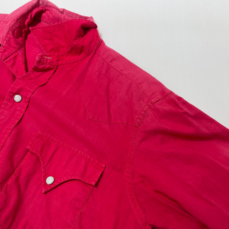 【現状渡し品】【メンズ】 H BARC エイチバーシー 60's WESTERN SHIRT VINTAGE 60年代 ウエスタン シャツ 長袖 トップス ヴィンテージ 145-260713-yo-05-tei サイズ：不明 カラー：レッド 万代Net店