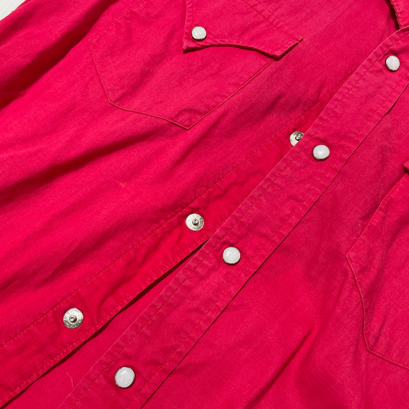 【現状渡し品】【メンズ】 H BARC エイチバーシー 60's WESTERN SHIRT VINTAGE 60年代 ウエスタン シャツ 長袖 トップス ヴィンテージ 145-260713-yo-05-tei サイズ：不明 カラー：レッド 万代Net店