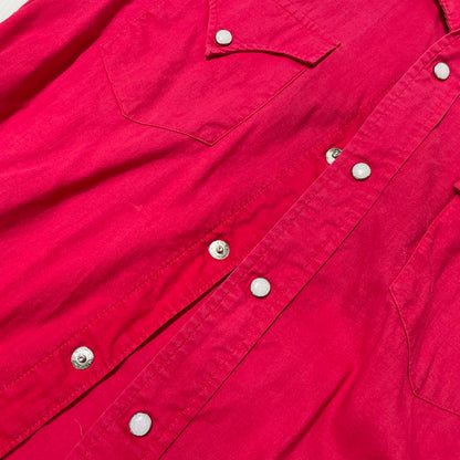【現状渡し品】【メンズ】 H BARC エイチバーシー 60's WESTERN SHIRT VINTAGE 60年代 ウエスタン シャツ 長袖 トップス ヴィンテージ 145-260713-yo-05-tei サイズ：不明 カラー：レッド 万代Net店