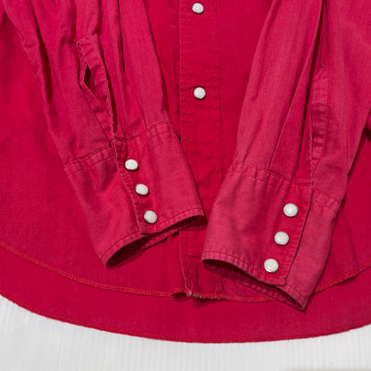 【現状渡し品】【メンズ】 H BARC エイチバーシー 60's WESTERN SHIRT VINTAGE 60年代 ウエスタン シャツ 長袖 トップス ヴィンテージ 145-260713-yo-05-tei サイズ：不明 カラー：レッド 万代Net店