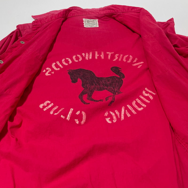 【現状渡し品】【メンズ】 H BARC エイチバーシー 60's WESTERN SHIRT VINTAGE 60年代 ウエスタン シャツ 長袖 トップス ヴィンテージ 145-260713-yo-05-tei サイズ：不明 カラー：レッド 万代Net店