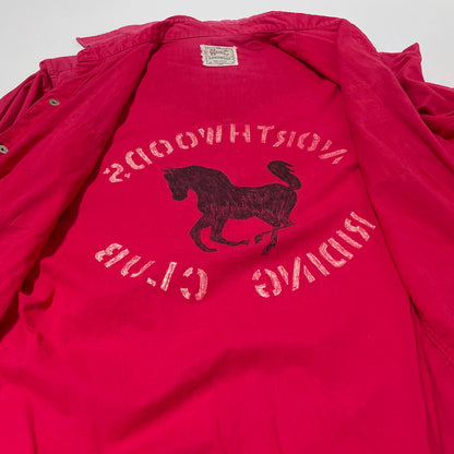 【現状渡し品】【メンズ】 H BARC エイチバーシー 60's WESTERN SHIRT VINTAGE 60年代 ウエスタン シャツ 長袖 トップス ヴィンテージ 145-260713-yo-05-tei サイズ：不明 カラー：レッド 万代Net店