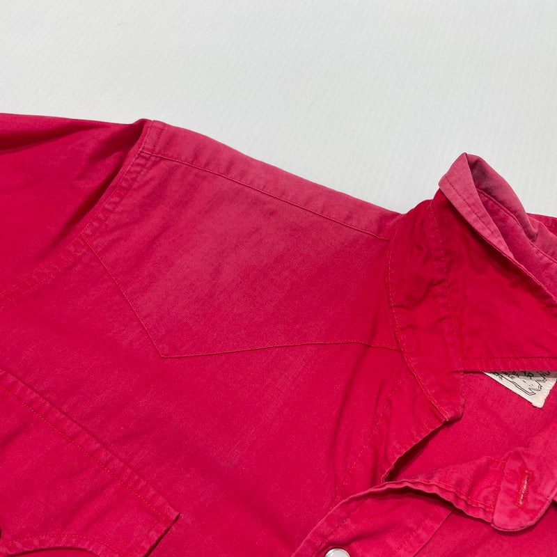 【現状渡し品】【メンズ】 H BARC エイチバーシー 60's WESTERN SHIRT VINTAGE 60年代 ウエスタン シャツ 長袖 トップス ヴィンテージ 145-260713-yo-05-tei サイズ：不明 カラー：レッド 万代Net店