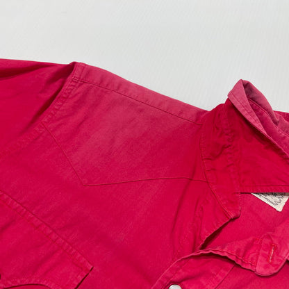 【現状渡し品】【メンズ】 H BARC エイチバーシー 60's WESTERN SHIRT VINTAGE 60年代 ウエスタン シャツ 長袖 トップス ヴィンテージ 145-260713-yo-05-tei サイズ：不明 カラー：レッド 万代Net店