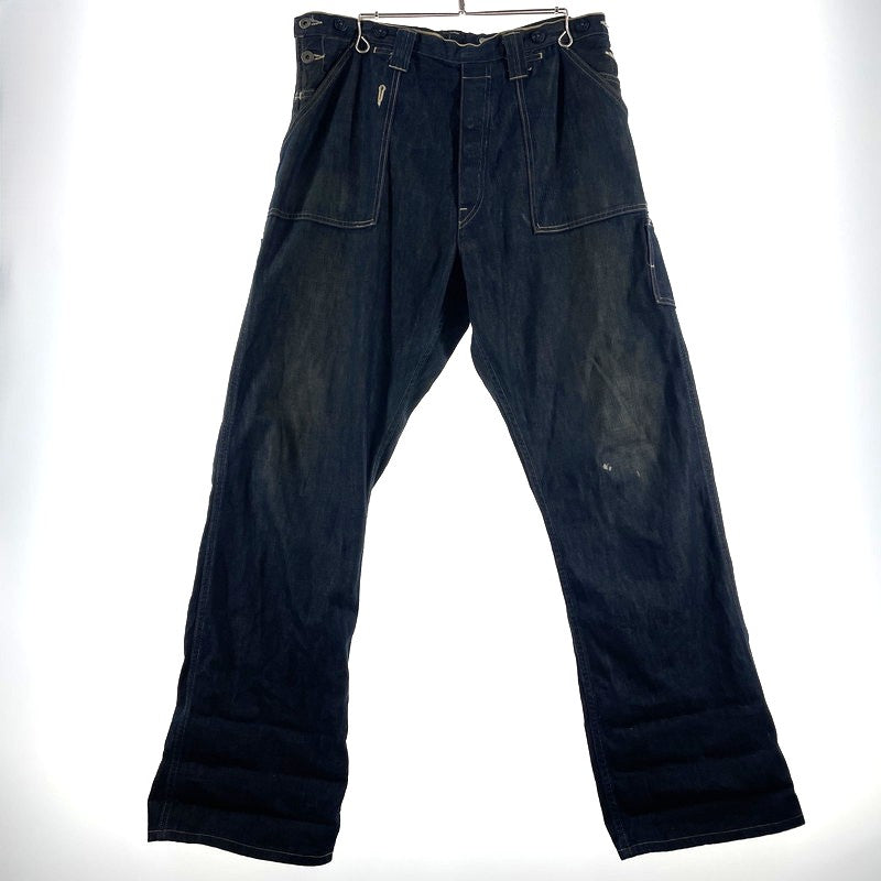 【中古品】【メンズ】 LEVI'S VINTAGE CLOSING リーバイスヴィンテージクロージング LOT 66 BIB OVERALL CUSTOMIZE DENIM PANTS ビブ オーバーオール カスタマイズ デニムパンツ ボトムス 156-260713-yo-01-tei サイズ：W32/L32 カラー：インディゴ 万代Net店