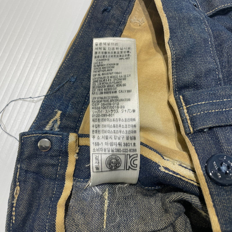 【中古品】【メンズ】 LEVI'S VINTAGE CLOSING リーバイスヴィンテージクロージング LOT 66 BIB OVERALL CUSTOMIZE DENIM PANTS ビブ オーバーオール カスタマイズ デニムパンツ ボトムス 156-260713-yo-01-tei サイズ：W32/L32 カラー：インディゴ 万代Net店