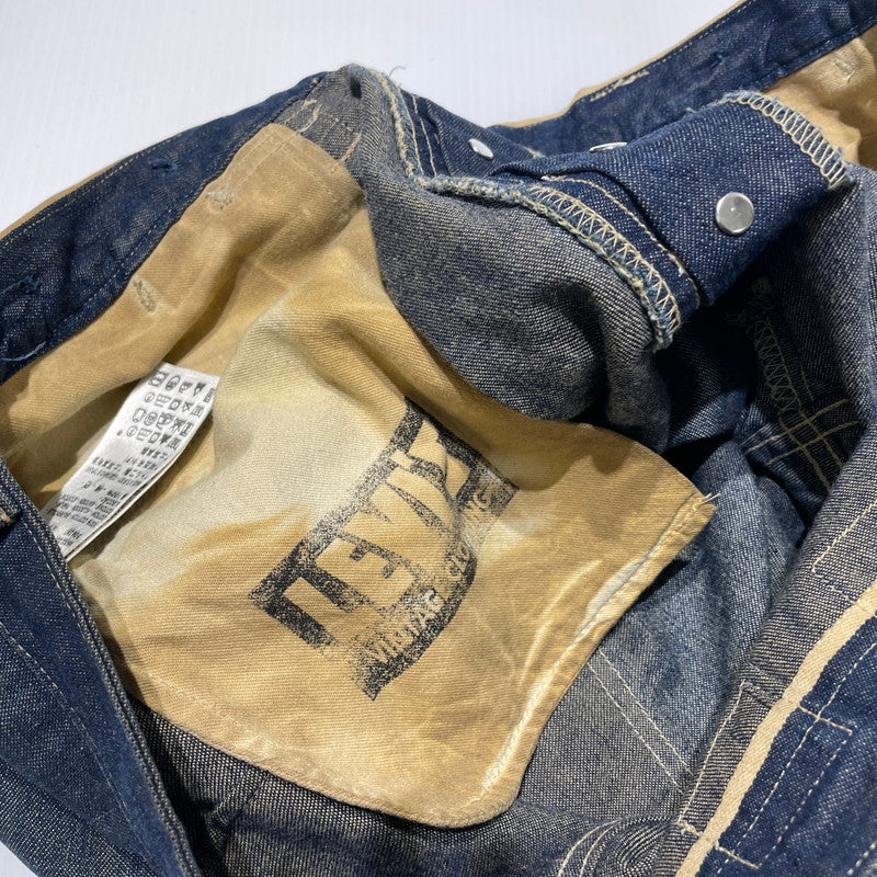 【中古品】【メンズ】 LEVI'S VINTAGE CLOSING リーバイスヴィンテージクロージング LOT 66 BIB OVERALL CUSTOMIZE DENIM PANTS ビブ オーバーオール カスタマイズ デニムパンツ ボトムス 156-260713-yo-01-tei サイズ：W32/L32 カラー：インディゴ 万代Net店