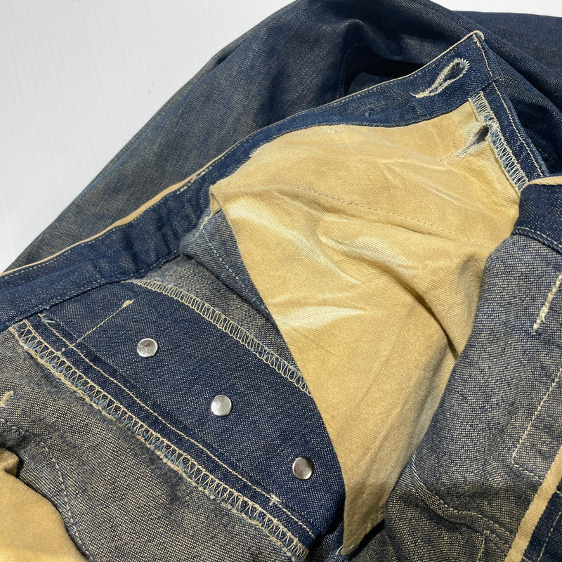 【中古品】【メンズ】 LEVI'S VINTAGE CLOSING リーバイスヴィンテージクロージング LOT 66 BIB OVERALL CUSTOMIZE DENIM PANTS ビブ オーバーオール カスタマイズ デニムパンツ ボトムス 156-260713-yo-01-tei サイズ：W32/L32 カラー：インディゴ 万代Net店
