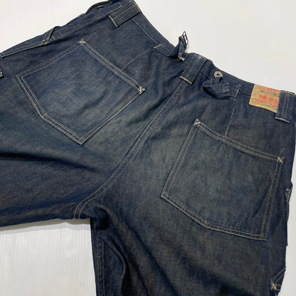 【中古品】【メンズ】 LEVI'S VINTAGE CLOSING リーバイスヴィンテージクロージング LOT 66 BIB OVERALL CUSTOMIZE DENIM PANTS ビブ オーバーオール カスタマイズ デニムパンツ ボトムス 156-260713-yo-01-tei サイズ：W32/L32 カラー：インディゴ 万代Net店