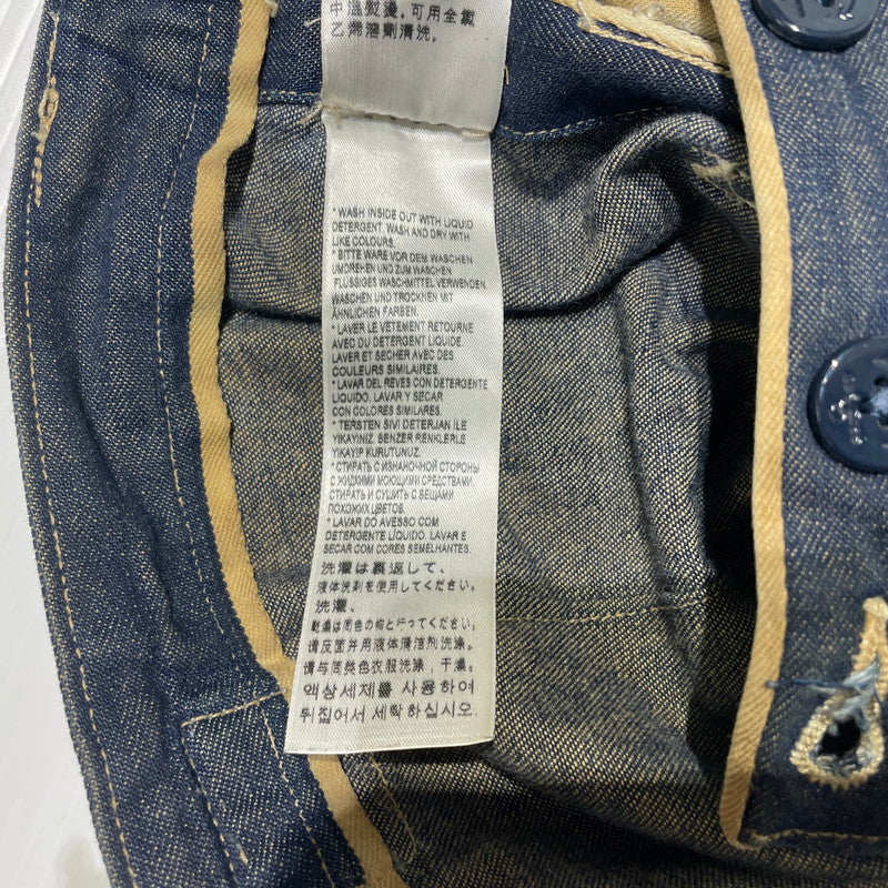 【中古品】【メンズ】 LEVI'S VINTAGE CLOSING リーバイスヴィンテージクロージング LOT 66 BIB OVERALL CUSTOMIZE DENIM PANTS ビブ オーバーオール カスタマイズ デニムパンツ ボトムス 156-260713-yo-01-tei サイズ：W32/L32 カラー：インディゴ 万代Net店