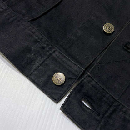 【中古品】【メンズ】 LEE リー × HYSTERIC GLAMOUR ヒステリックグラマー 別注 コラボ 100J WESTERNER DENIM JACKET 95523 ウエスターナー デニムジャケット ライトアウター 145-260713-yo-04-tei サイズ：L カラー：ブラック 万代Net店