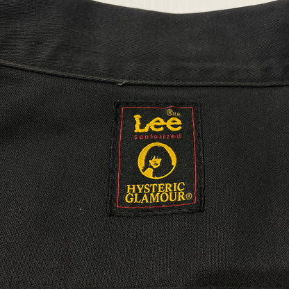 【中古品】【メンズ】 LEE リー × HYSTERIC GLAMOUR ヒステリックグラマー 別注 コラボ 100J WESTERNER DENIM JACKET 95523 ウエスターナー デニムジャケット ライトアウター 145-260713-yo-04-tei サイズ：L カラー：ブラック 万代Net店