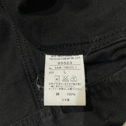 【中古品】【メンズ】 LEE リー × HYSTERIC GLAMOUR ヒステリックグラマー 別注 コラボ 100J WESTERNER DENIM JACKET 95523 ウエスターナー デニムジャケット ライトアウター 145-260713-yo-04-tei サイズ：L カラー：ブラック 万代Net店