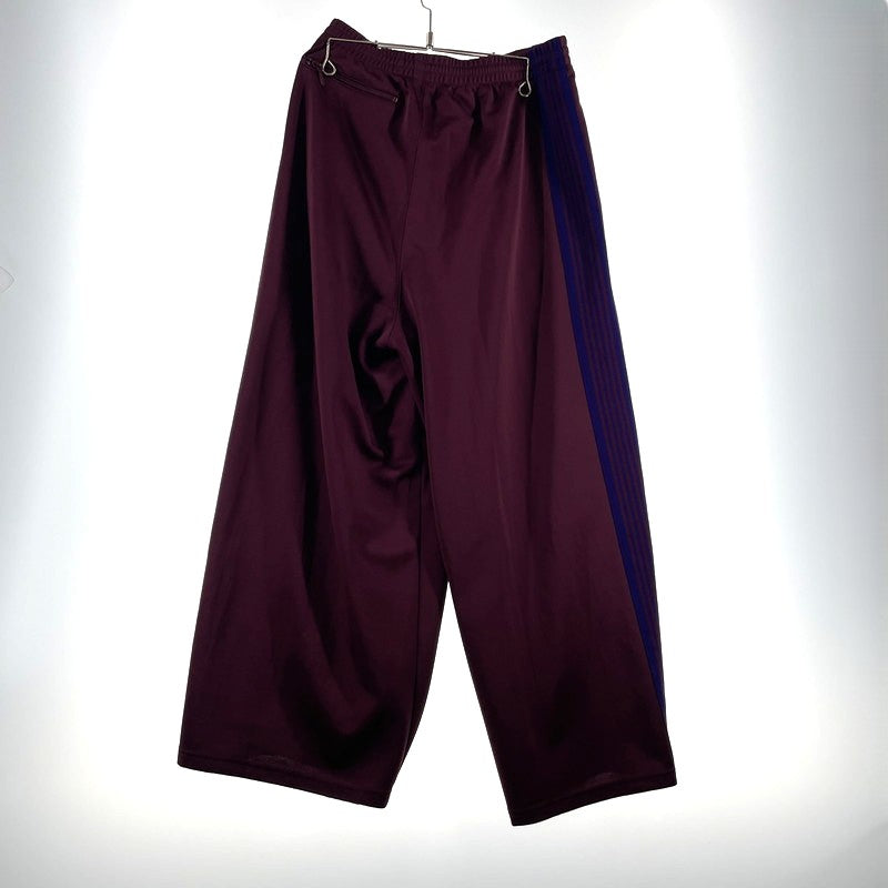 【中古品】【メンズ】 NEEDLES ニードルス H.D TRACK PANT POLY SMOOTH NS250 ヒザデル トラックパンツ ポリスムース ボトムス 151-260713-yo-02-tei サイズ：XS カラー：WINE 万代Net店
