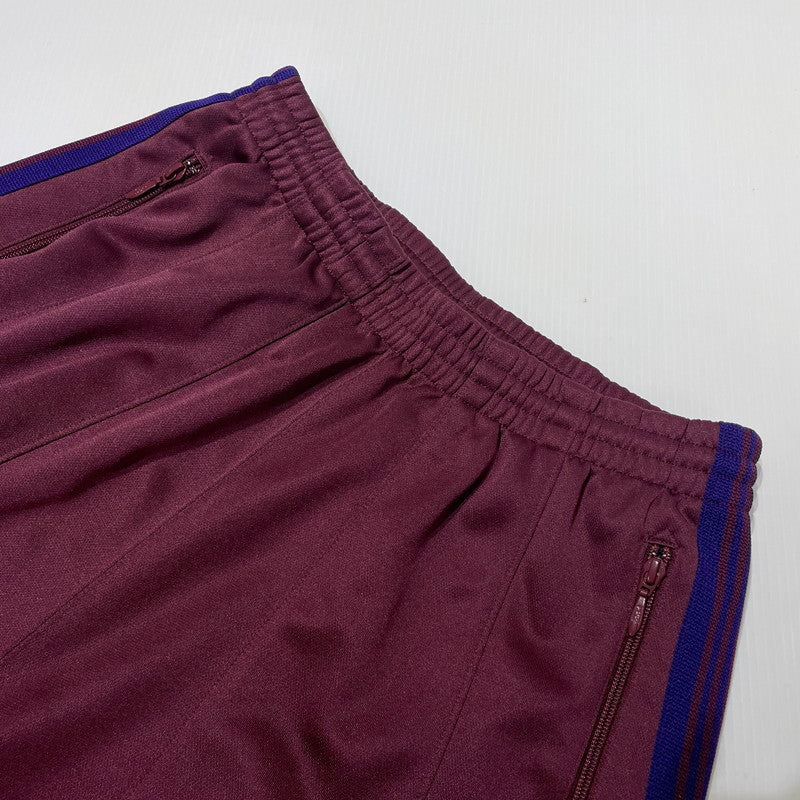 【中古品】【メンズ】 NEEDLES ニードルス H.D TRACK PANT POLY SMOOTH NS250 ヒザデル トラックパンツ ポリスムース ボトムス 151-260713-yo-02-tei サイズ：XS カラー：WINE 万代Net店