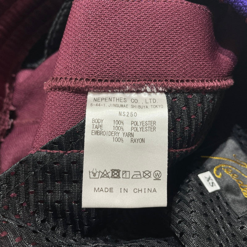 【中古品】【メンズ】 NEEDLES ニードルス H.D TRACK PANT POLY SMOOTH NS250 ヒザデル トラックパンツ ポリスムース ボトムス 151-260713-yo-02-tei サイズ：XS カラー：WINE 万代Net店