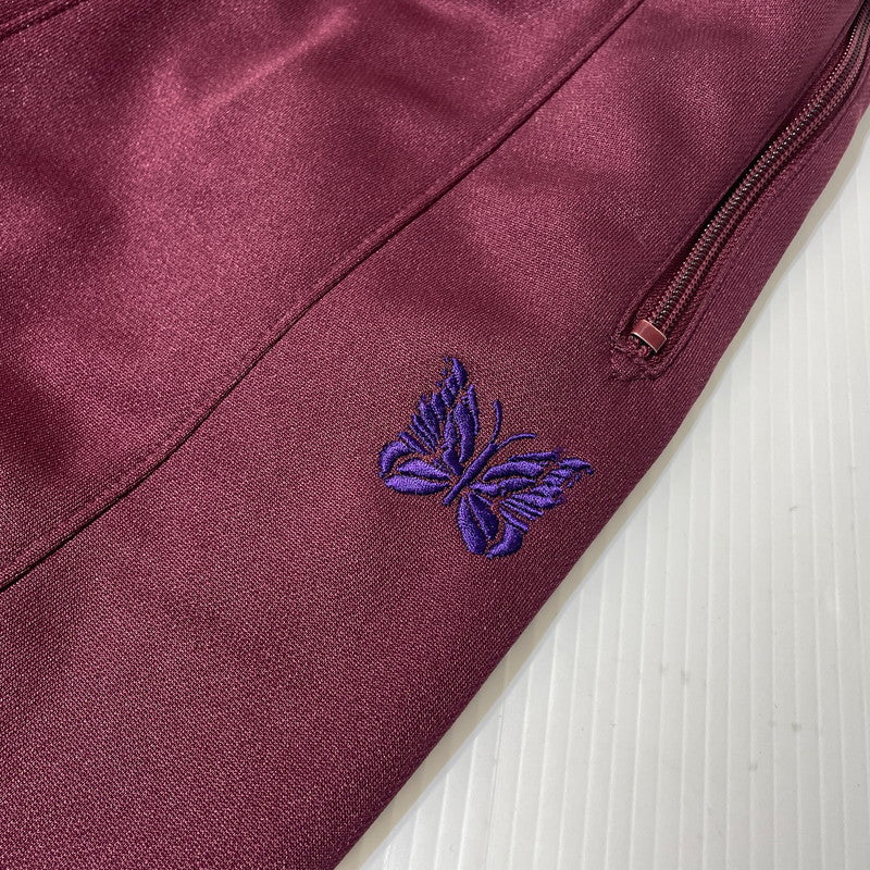 【中古品】【メンズ】 NEEDLES ニードルス H.D TRACK PANT POLY SMOOTH NS250 ヒザデル トラックパンツ ポリスムース ボトムス 151-260713-yo-02-tei サイズ：XS カラー：WINE 万代Net店