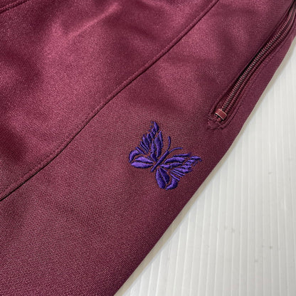 【中古品】【メンズ】 NEEDLES ニードルス H.D TRACK PANT POLY SMOOTH NS250 ヒザデル トラックパンツ ポリスムース ボトムス 151-260713-yo-02-tei サイズ：XS カラー：WINE 万代Net店