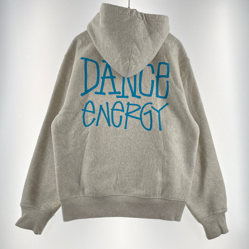 【中古品】【メンズ】 STUSSY ステューシー DANCE ENERGY HOODIE 1924818 ダンスエナジー フーディー 長袖 トップス プルオーバーパーカー 142-260713-yo-08-tei サイズ：M カラー：グレー 万代Net店