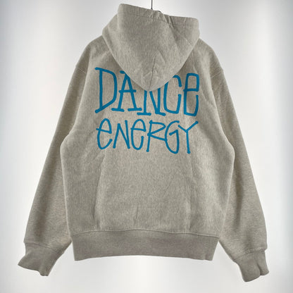 【中古品】【メンズ】 STUSSY ステューシー DANCE ENERGY HOODIE 1924818 ダンスエナジー フーディー 長袖 トップス プルオーバーパーカー 142-260713-yo-08-tei サイズ：M カラー：グレー 万代Net店