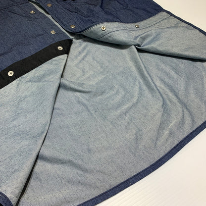 【中古品】【メンズ】 THE NORTH FACE ザ・ノースフェイス L/S NYLON DENIM NUPTSE SHIRT NR72130 ロングスリーブ ナイロンデニム ヌプシシャツ ライトアウター 144-260716-ko-11-tei サイズ：XL カラー：インディゴ 万代Net店